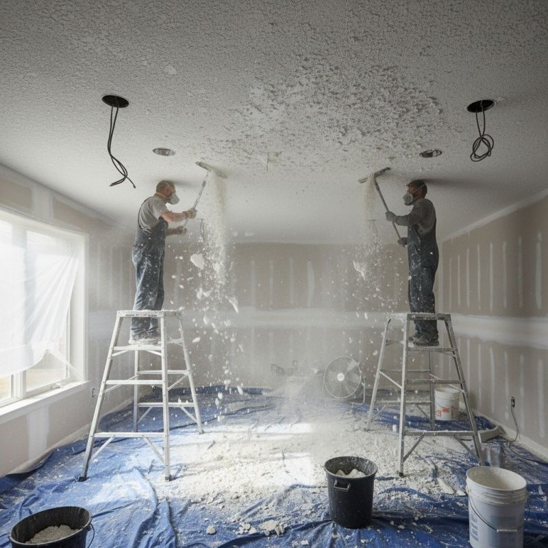 Popcorn Ceiling Removal detail